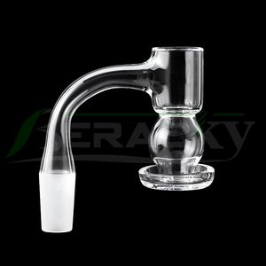 Beracky Fully Welded Smoking Beveled Edge Terp Slurper Sphere Quartz Banger With Ball Bucket 45*90 Seamless Slurpers Nails For Glass Water Pipes Oil Rigs Bongs