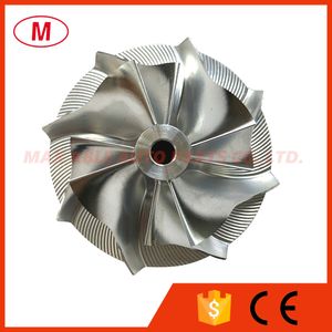 KP39 5443-123-2023 33.50/46.00mm 4+4 blades turbocharger Turbo Billet compressor wheel/Aluminum 2618/Milling wheel for 5439-970-0065/5439-970-0089 Cartridge/CHRA/Core