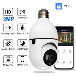 2MP PTZ WiFi Mini Kamera mit Birne E27 Sockel Full Color Night Vision P CCTV Kamera Zwei Way Sprecher Autoverfolgung Sicherheits Cam G1108