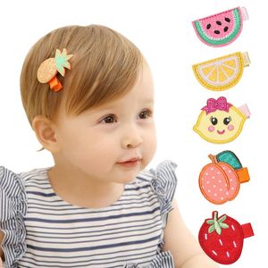 Mqsp baby flicka toddler söt frukt hårpinne mode söt hår tillbehör barn prinsessa kawaii mini barrettes hairclip party supplies barn