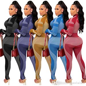 Fashion Leisure Sports Yoga Tracksuits For Women Autumn And Winter New Two-piece Set Jogger Suits