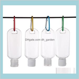 Bottles Packing Office School Business Industrial 30Pcs 50Ml Empty Alcohol Refillable With Key Ring Hook Clear Transparent Plastic Han