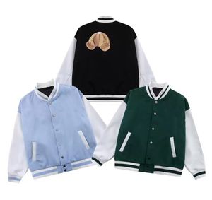 2023 Kvinnajackor Designer Jacket Embrodery Varsity Baseball Uniform Embrodiered Long Sleeve Outwear Coat Splicing Coats