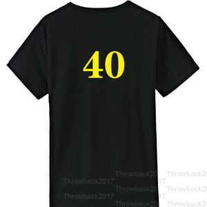 Nr. 40 schwarz II T-Shirt zum Gedenken, exquisite Stickerei, hochwertiger Stoff, atmungsaktiv, Schweißabsorption, professionelle Produktion