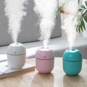 Air Humidifier Mini Ultrasonic USB  Oil Diffuser Purifier Aroma Anion Mist Maker for Home Car Humidifiers with LED Night Lamp