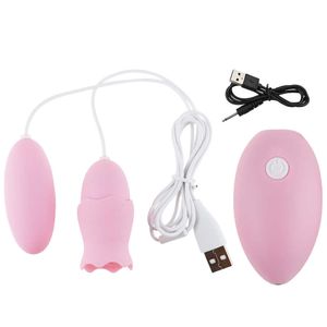 Potente palla vaginale pompino orgasmo massaggiatore anale vibratore proiettile punto G lingua del clitoride che lecca giocattoli del sesso dell'uovo per le donne Sexo P0818