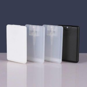 2022 Plast Spray Perfume Box Card Moisturizing Black White Parfym Sprayer Bottle Refillable Perfume Sprays