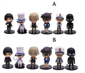 Conan set di sei pezzi in PVC Action Figure Toys Dolls X0503