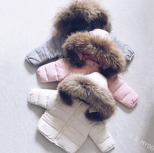 Winter Children Girls Boys Jacket Cotton Down Coats With Ear Hoodie Clothes Fashion Kid Children's jacket Outerwear