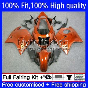 Spritzgusskörper für HONDA Blackbird CBR1100XX 96 97 98 99 00 01 35No.41 CBR 1100XX 1100 CC XX 2002 2003 2004 2005 2006 2007 CBR1100 XX 96-07 OEM-Verkleidung glänzend orange