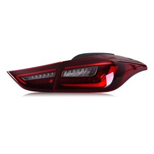 Hyundai Elantra Taillights 2011-2016 LEDテールランプ+ターン信号+ブレーキ+リバースLEDライトのための車の後部ライト