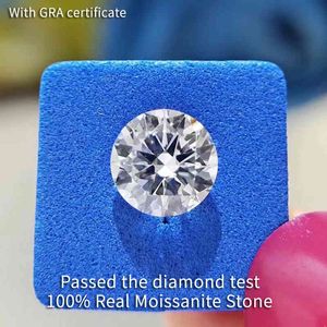 Big Real 1CT 6.5MM Color DF VVS1 3EX Cut 1 Carat Loose Moissanite Diamond Stone Whole For Ring Jewelry