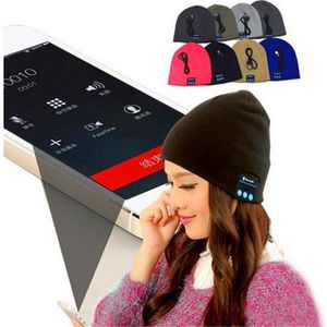 cuffie Beanie Cap Bluetooth V4.1 Auricolare stereo senza fili Altoparlante Microfono Vivavoce per IPhone 7 Samsung Galaxy S7 Music Hat