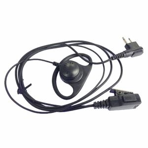 Microfono auricolare a forma di D per sicurezza Radio bidirezionale Motorola a 2 pin VL50 CP040 CP100 CP200 CP250 CP300 CT150 CT450 CLS1110 CLS1410 CLS1413 CLS 1450Walkie Talkie