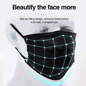 マスクPCの顔eaperoops プライ保護青い使い捨て可能なマスク 箱TMBMのための個人的な保護防塵防止された反スポットアイマスク