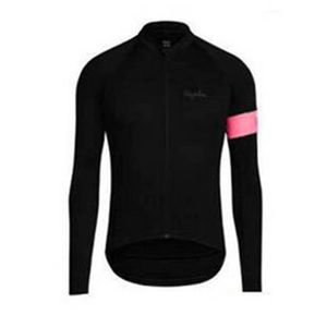 Rapha Pro Team Spring / Autum Men 's Cycling Long Sleeves Jersey Road Racing Shirts 자전거 탑 통기성 야외 스포츠 Maillot S21050723