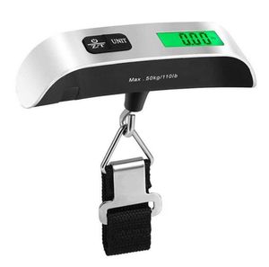 Mini baggage scale 50kg/110lb Hanging Digital Electronic Luggage Scale Portable Suitcase Travel Hook Hanging Scale