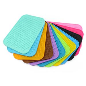 1 pc Heat Resistant Can Opener Non-slip Mat Table Placemat Kitchen Sink Dishes Cup Dry Mat Rack Silicone Pot Holder