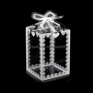 Gift Wrap Event & Party Supplies Festive Home Garden 5Pcs Clear Pvc Transparent Box Packing Wedding Favor Cake Boxes Candy Chocolate Birthda