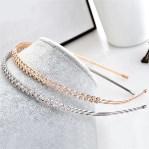 Fashion Crystal Rhinestone Headband Gold Silver Hairband Headpiece Hair Hoop