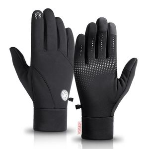 Sports Gloves Winter Men Non-slip Touch Screen Warm Cold Cycling Plus Velvet Windproof Outdoor Skiing Waterproof