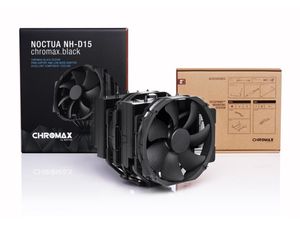 Noctua NH-D15 Chromax.Black, 140mm Dual-Tower CPU Cooler (svart)