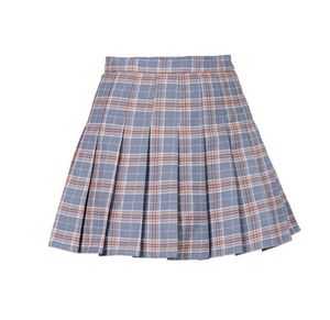 Plisserad kjol för kvinnor Rutad A-linje minikjol Skater Tennis School Uniform kjolar Foder Shorts Harajuku Mode Flickor Danskläder XS-3XL