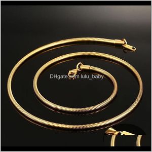Pendant Necklaces & Pendants Jewelrym Men S Womens Round Snake Chain Necklace In Gold Stainless Steel Solid Unisex Jewelry Anniversary Gift