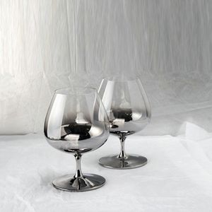 Galwanizacja srebrna kryształowe szklane kubki brandy kubek gospodarstwa domowego whisky kubki wina na hotele wesele