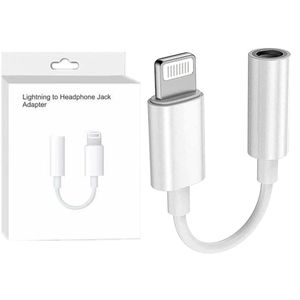 Iphone Jack Cable venda por atacado-Suporte novo sistema iOS Lightning para fone de ouvido Cabos adaptadores para iPhone x xr xs max mini pro com caixa de varejo