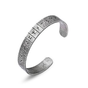 Bracciale da uomo in acciaio inossidabile 316L Simbolo della guardia del corpo vichingo gioielli di alta qualità LLBRG-029G