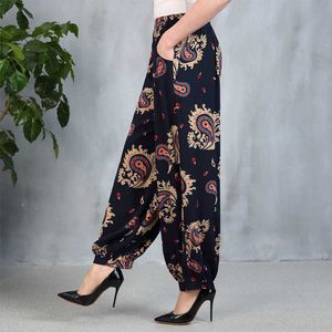 Kvinnor byxor Sommarbyxor Kvinnor Casual Trousers Hip Pop High Waist Plus Storlek Q0801