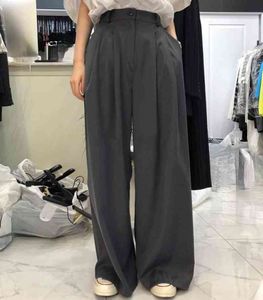 Spring Summer High Waisted Women Suit Pants Fashion Casual Loose Trousers Women All Match Mujer Pantalones 210514