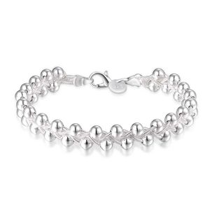 Prezzo di fabbrica diretto Nuovo elenco Colore argento carino bel fascino tessuto perline braccialetto gioielli miglior regalo Lh002 Q0719