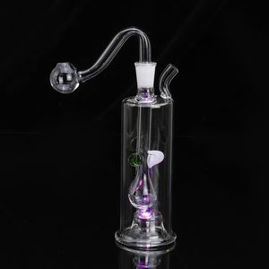 Zmiana kolorów LED Handcraft Haisahs DAB Oil Rig Szkło Dysze Rury Światła Bongs Fajakobacko Ash Bowl Portable Shisha Oil PerColater Bubbler Water Pipes