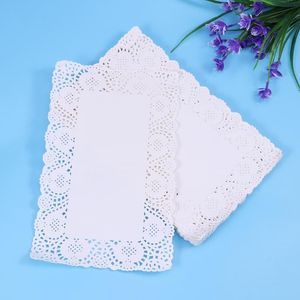 Mats Pads Stks Disposable Oil Absorbing White Lace Paper Dilies Cake Box Liner Packaging Pad