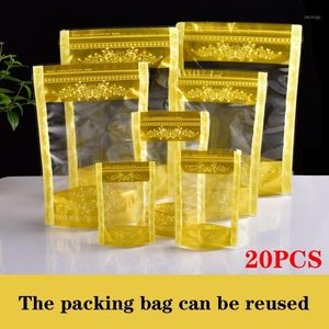 収納袋包装袋ドライフルーツキャンディーシーリンググレードの自己シールスナック食料品プラスチック20pcs