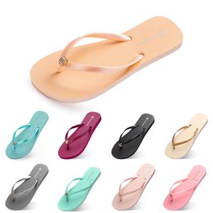 Nyaste tofflor kvinnor skor flip flops trippel vit svart grön gul orange rosa röda kvinnans sommar hem utomhus strand slid sneaker grossist