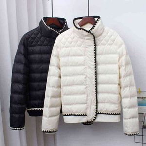 Sedutmo Winter Fashion Duck Down Coat Women Slim Short Jackets Vår Ultra Light Casual Pocket Basic Parkas ED1493 211130