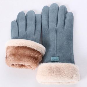 Mode Kvinnor Handskar Höst Vinter Söt Furry Varm Mitts Full Mittens Utomhus Sport Kvinnlig Skärm