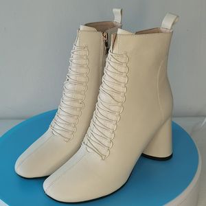 Botas Mulheres Ankle Sapatos de Couro Genuíno 22-26.5cm Cowhide completo superior + pigskin forro + sheepskin palmilha para