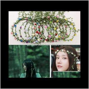 Decorative Flowers Wreaths Festive Party Supplies Home & Garden Drop Delivery 2021 Bohemian Crowns Flower Headbands Women Artificial Floral H