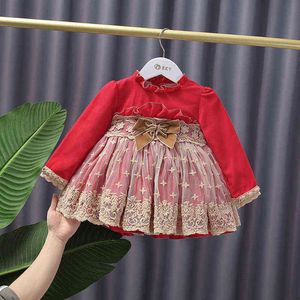 Baby Mädchen Lolita Kleid Kinder Spanisch Prinzessin Kleider Infant Royal Ballkleid für Mädchen Weihnachten Neujahr Kleider Vestidos G1218