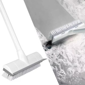 CleanHome Assoalho Esfregue a escova com 50 em Metal Ajustável Metal Long Handle Scrubber com cerdas rígidas para limpeza de azulejos 210329