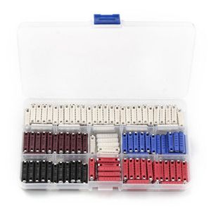 Inredningsdekorationer 200PCS Durable Car Fuse 5A 8A 16A 25A 40A Torpedo Typ Europeiska bilar med förvaringsfodral Tillbehör