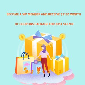 Wholesale Become a VIP member and receive $2195 worth of coupons package for just $45.90!