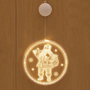 Dia 16,8 cm / 21 cm / 24 cm Dekoracje świąteczne 3D Akrylowe Wiszące LED Lights Party Decoration Home Decor