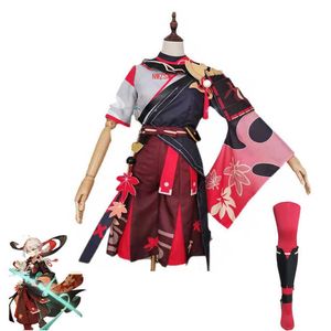 Game Genshin Impact Kazuha Cosplay Costume Kazuha gra Genshin Impact Kazuha Kostume Buty w Stock Y0903