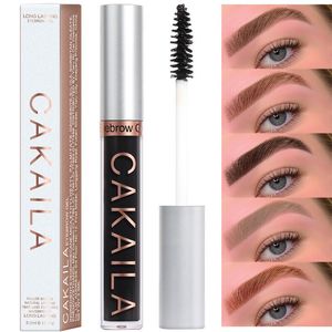 CAKAILA 3,5 ml (0.123OZ) Ögonbryn Enhancers Cream Dubbelhöjdborste Långvarig Vattentät Sweat-Proof Natural Eye Brow Pen