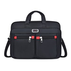 Stora kapacitetsresor Business Nylon Dator handväskor Portabel Laptop Messenger Shoulder Man Bag Bolso Maletas Homme 211218